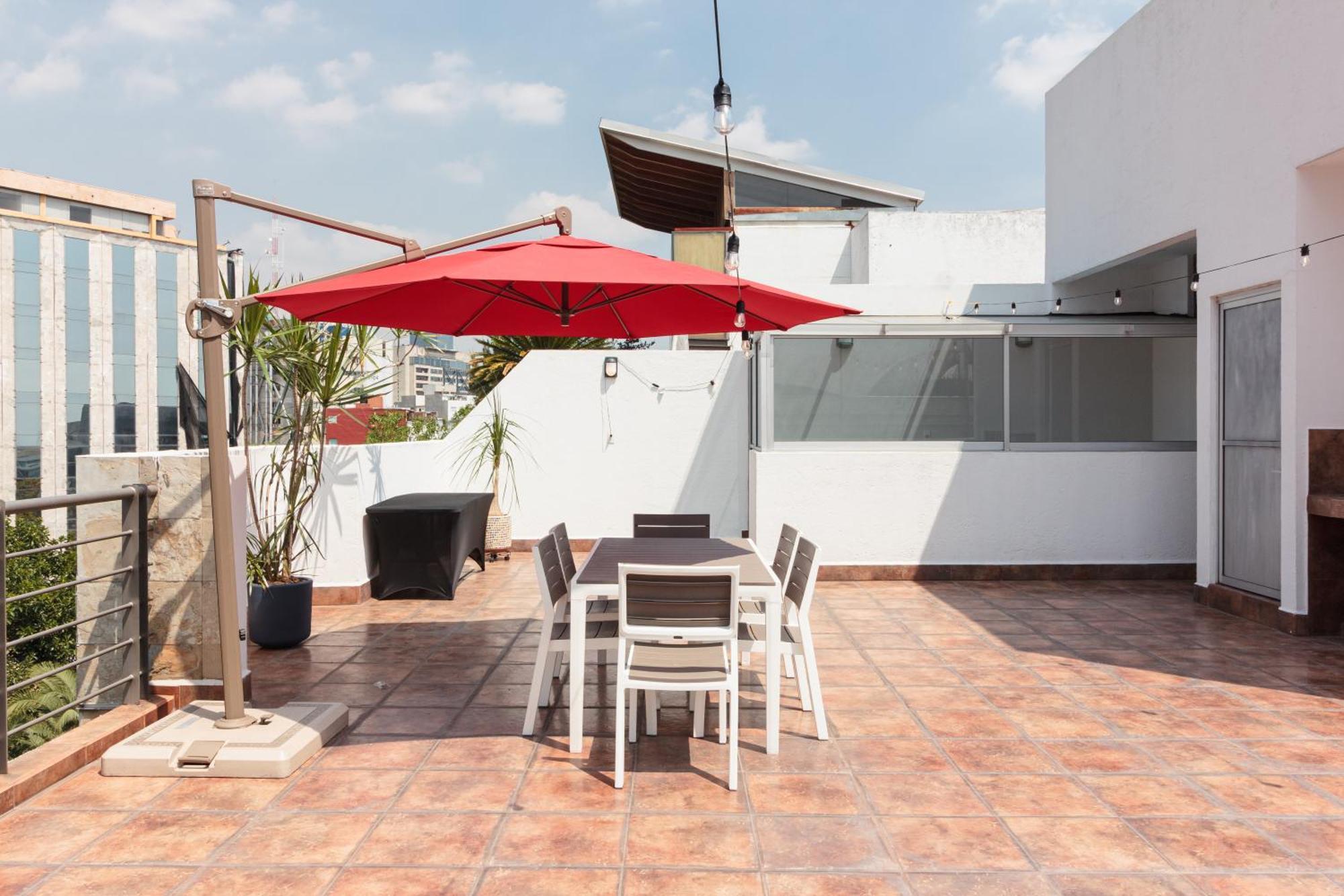 4 High-end With A Private Rooftop In Exclusive Roma Norte For Up To 22 Guests Appartement Mexico-stad